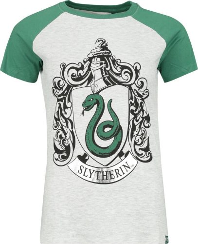 Harry Potter Slytherin Silver Dámské tričko zelená/šedá