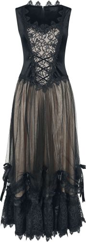 Sinister Gothic Gotické šaty Šaty cerná/béžová