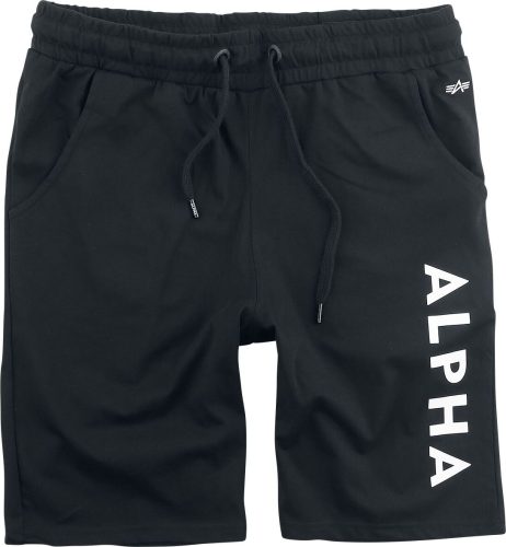 Alpha Industries Žerzejové šortky Alpha Kraťasy černá