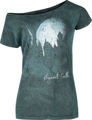 Harry Potter Hogwarts Castle Dámské tričko tyrkysová