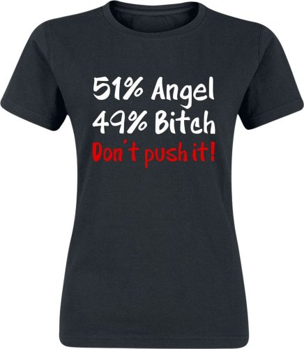 Sprüche Angel Bitch Dámské tričko černá