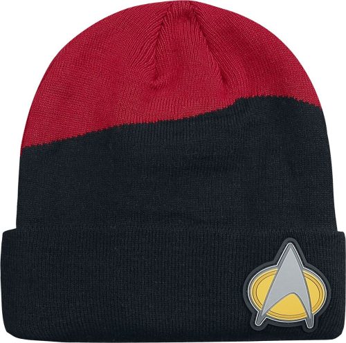 Star Trek The Next Generation Beanie čepice cervená/cerná