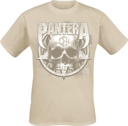 Pantera Metal Skull Tričko béžová