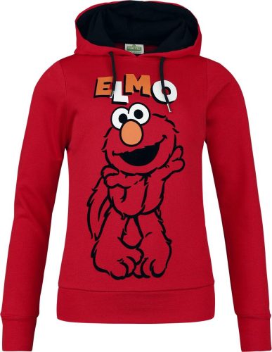 Sesame Street Elmo Dámská mikina s kapucí červená