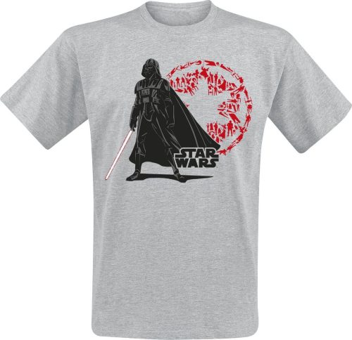 Star Wars Disney 100 - Darth Vader Tričko šedá