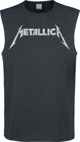 Metallica Amplified Collection - Logo Tank top charcoal