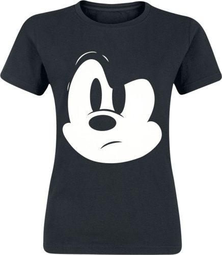 Mickey & Minnie Mouse Mickey Face Dámské tričko černá