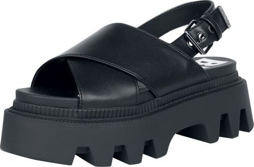 Buffalo Flora Cross Vegan sandály černá