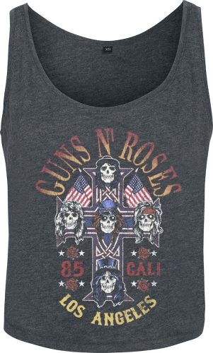 Guns N' Roses Cali 1985 Dámský top charcoal