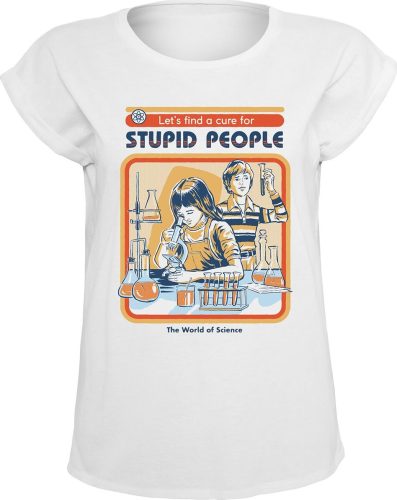 Steven Rhodes A Cure For Stupid People Dámské tričko bílá