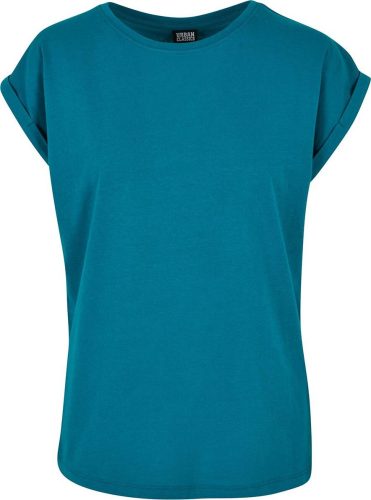 Urban Classics Ladies Extended Shoulder Tee Dámské tričko zelená