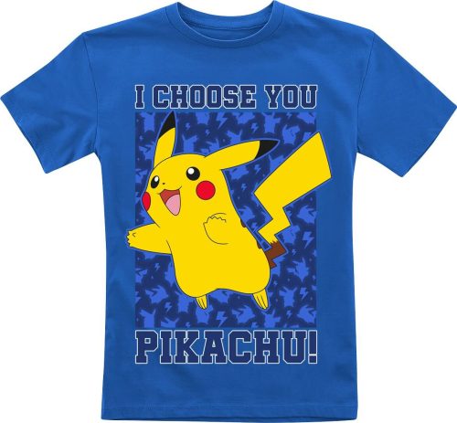Pokémon Kids - Pikachu - I Choose You detské tricko modrá