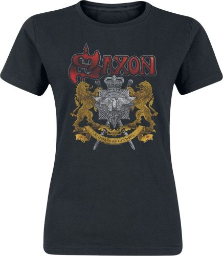 Saxon Lion Crest Dámské tričko černá