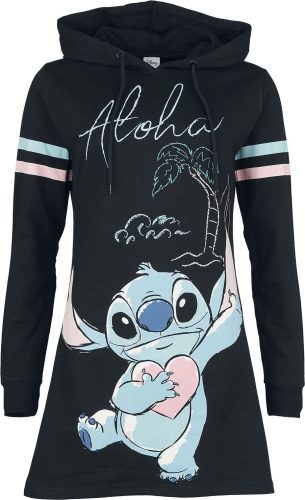 Lilo & Stitch Aloha Cuty Šaty s kapucí černá