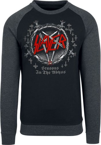 Slayer Seasons Symbol Rain Mikina skvrnitá černá / šedá
