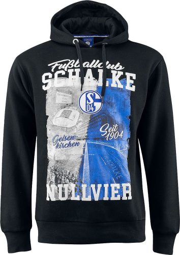 FC Schalke 04 Schalke Fußballclub Nullvier Mikina s kapucí černá