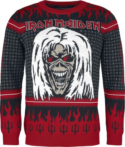 Iron Maiden Holiday Sweater 2023 Pletený svetr vícebarevný