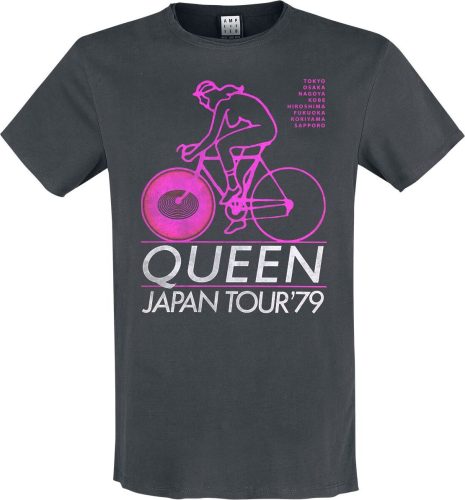 Queen Amplified Collection - Japan Tour 79 Tričko charcoal