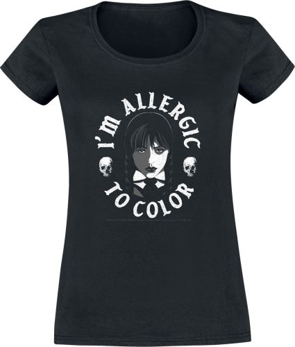 Wednesday I'm Allergic To Color Dámské tričko černá