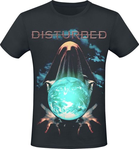 Disturbed Glowing Orb Globe Tričko černá