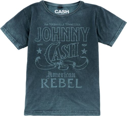 Johnny Cash Kids - American Rebel detské tricko modrá