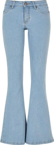 Urban Classics Ladies Organic Low Waist Flared Denim Dámské džíny světle modrá