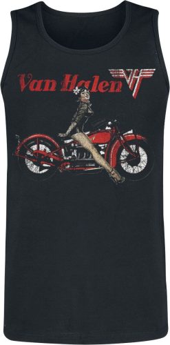 Van Halen Pinup Motorcycle Tank top černá