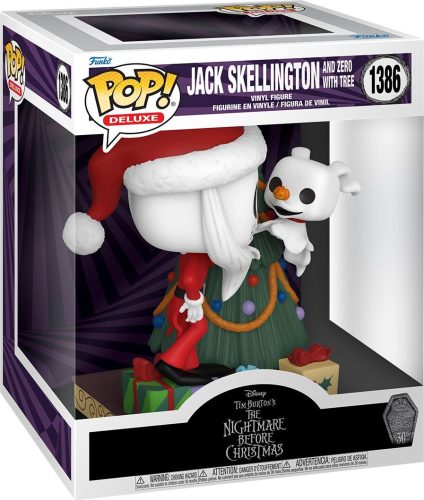 The Nightmare Before Christmas 30th Anniversary - Jack Skellington and Zero with Tree (Pop! Deluxe) Vinyl Figur 1386 Sberatelská postava vícebarevný