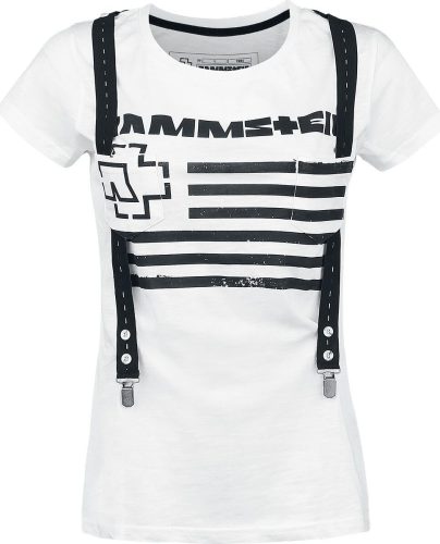 Rammstein Suspender Dámské tričko bílá