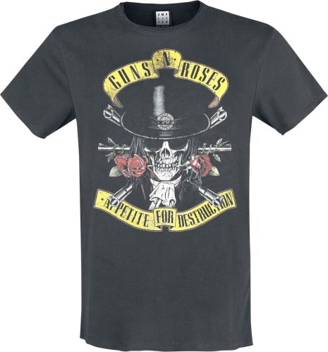 Guns N' Roses Amplified Collection - Tophat SKull Šaty charcoal