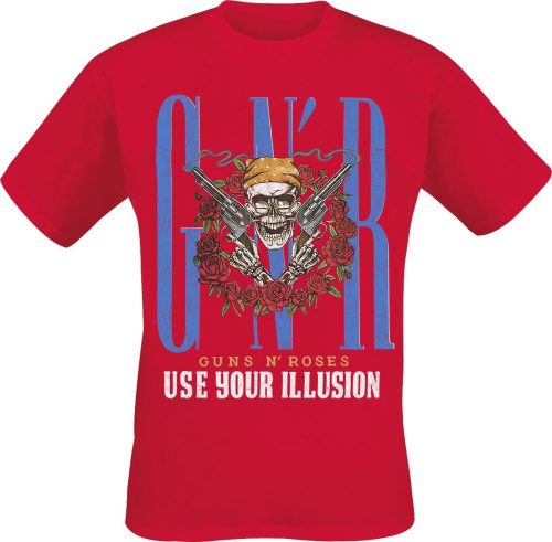 Guns N' Roses Use Your Illusion Americana Tričko červená