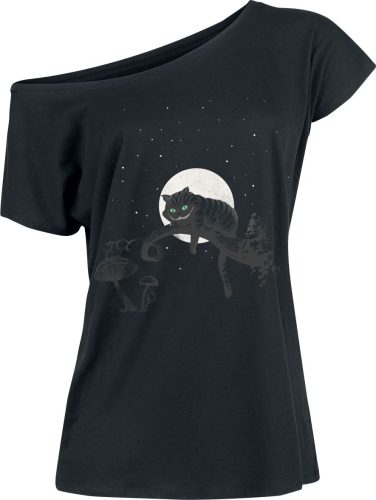 Alenka v říši divů Chesire Cat Crazy Nights Dámské tričko černá