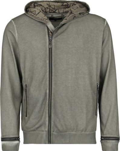 Black Premium by EMP Hoody Jacket Vintage Style Mikina s kapucí na zip šedá