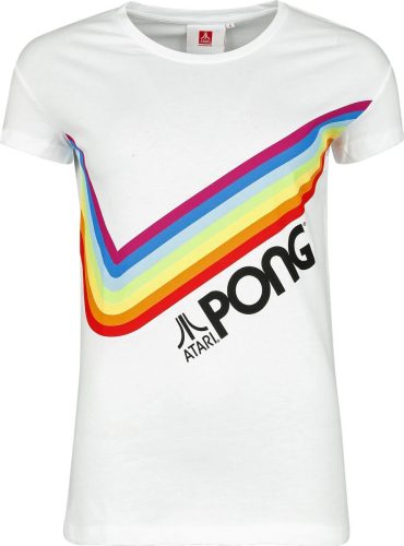 Atari Pong - Pride Rainbow Dámské tričko bílá