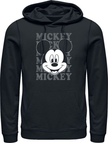 Mickey & Minnie Mouse Mickey - Face Mikina s kapucí černá