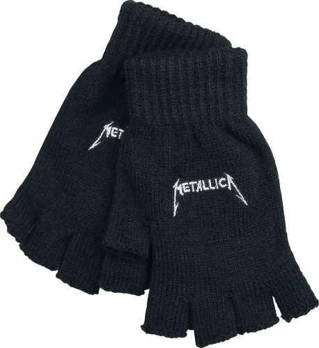 Metallica Logo rukavice bez prstů černá
