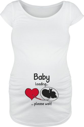 Móda pro těhotné Baby Loading ... Please Wait! Dámské tričko bílá