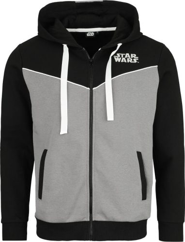 Star Wars Vader Mikina s kapucí na zip cerná/šedá