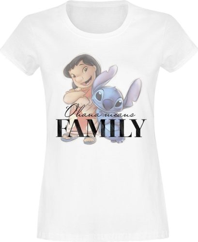 Lilo & Stitch Disney 100 - Ohana Means Family Dámské tričko bílá
