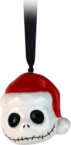 The Nightmare Before Christmas Jack Skellington Vánocní ozdoba - koule bílá/cerná/cervená