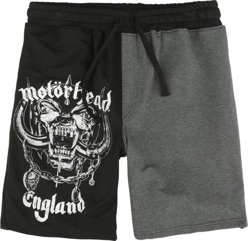 Motörhead Logo England Teplákové šortky skvrnitá černá / šedá