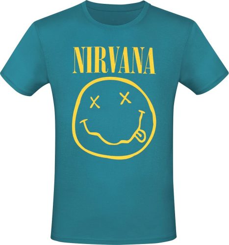 Nirvana Flower Sniffing Tričko modrá