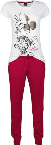 Mickey & Minnie Mouse Minni Maus pyžama bílá/cervená