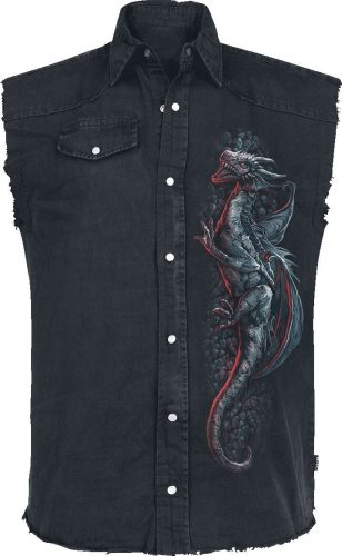 Spiral Dragon's Lair Košile bez rukávů černá