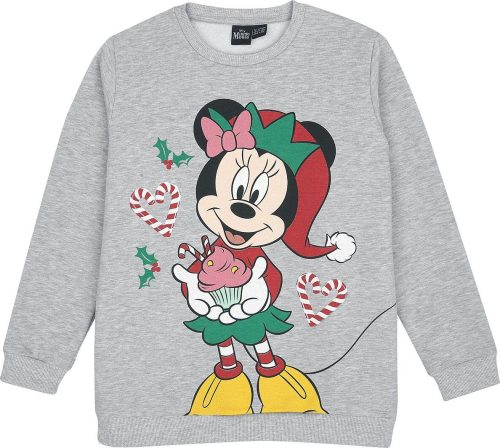 Mickey & Minnie Mouse Kids - X-Mas -Minnie detská mikina šedá