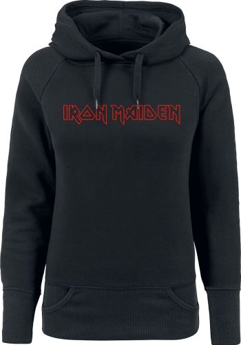 Iron Maiden Classic Logo Dámská mikina s kapucí černá