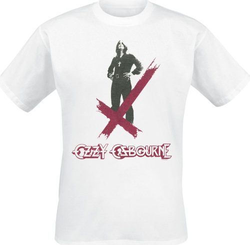 Ozzy Osbourne Crosses Logo Tričko bílá