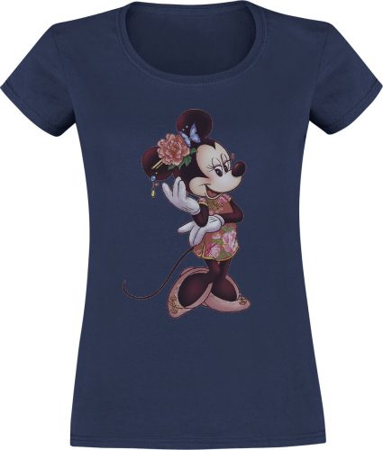 Mickey & Minnie Mouse Kids - Minnie Floral detské tricko modrá