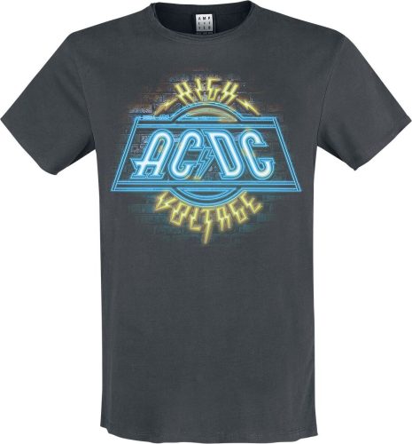 AC/DC Amplified Collection - High Voltage Neon Tričko charcoal