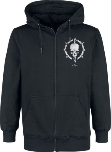 Diablo IV - Necromancer Sigil Mikina s kapucí na zip černá